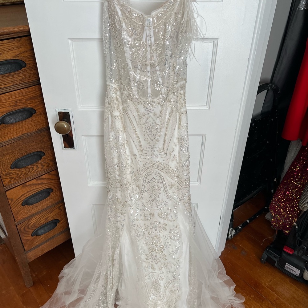 White Beaded Dress